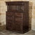 A handsome and substantial 18th century English Renaissance cabinet, handcrafted in solid oak and designed with the...