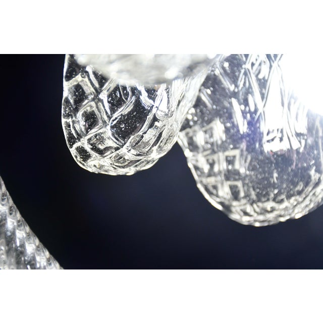Charming Art Decò Barovier & Toso Pendant Light Chandelier Murano Glass, 1970s For Sale - Image 11 of 11