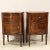 18th Century Louis XVI Italian Bedside Tables in Walnut, Set of 2 For Sale - Image 5 of 13