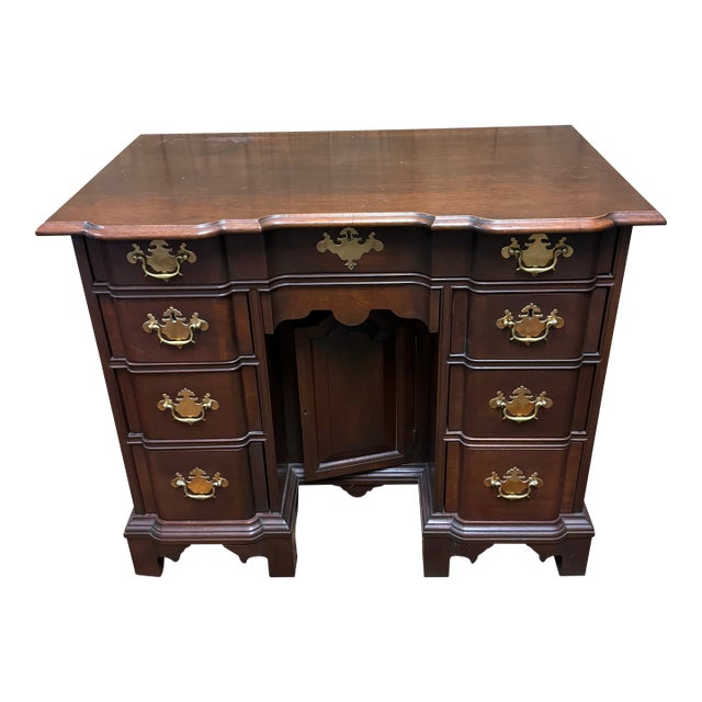 The Bartley Collection Chippendale Style Knee Hole Desk For Sale