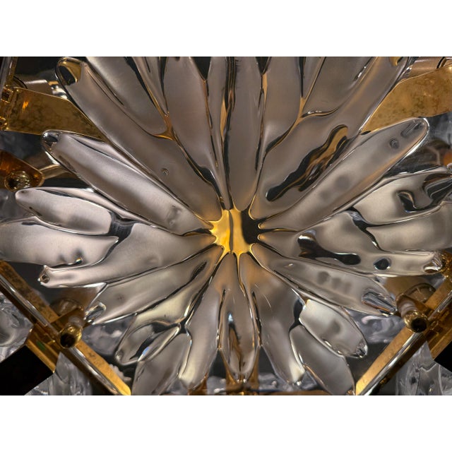 Lalique Champs-Élysées Two Tiered Chandelier For Sale - Image 11 of 18