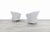 Mid-Century Modern Vintage Hollywood Regency Channel Back Velvet Lounge Chairs, 1980s For Sale - Image 3 of 12