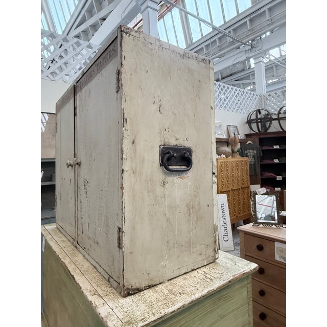 Antique Industrial Cubby Wall Cabinet For Sale - Image 10 of 12
