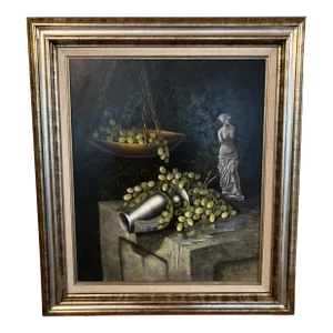 Vintage Mid Century Still Life Oil Painting