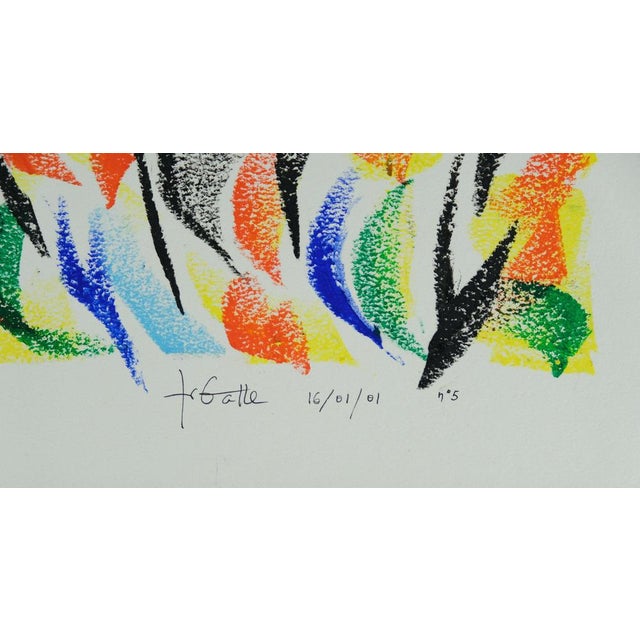 Françoise Galle, Abstract Dance, 1940, Pastel on Paper For Sale - Image 5 of 6