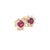 Metal Diamond Sapphire Earrings 14 Karat Yellow Gold 0.66 TCW Certified For Sale - Image 7 of 14