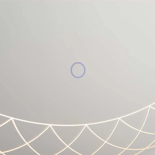 Interlace Backlit Led Wall Mirror - 28", Chrome For Sale - Image 6 of 10