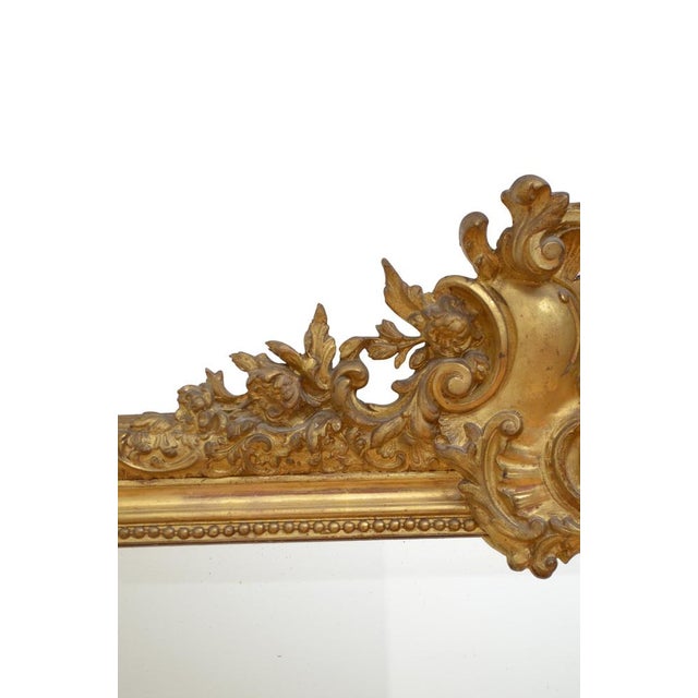 19th Century Giltwood Wall Mirror For Sale - Image 12 of 16