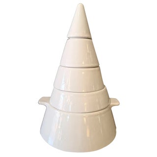 Cono Model Stacking Tableware Set by Ambrogio Pozzi for Pierre Cardin, Italy, 1960s For Sale