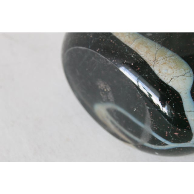 Caleb Siemon Style Hand Blown Modern Art Glass Vase For Sale - Image 9 of 10