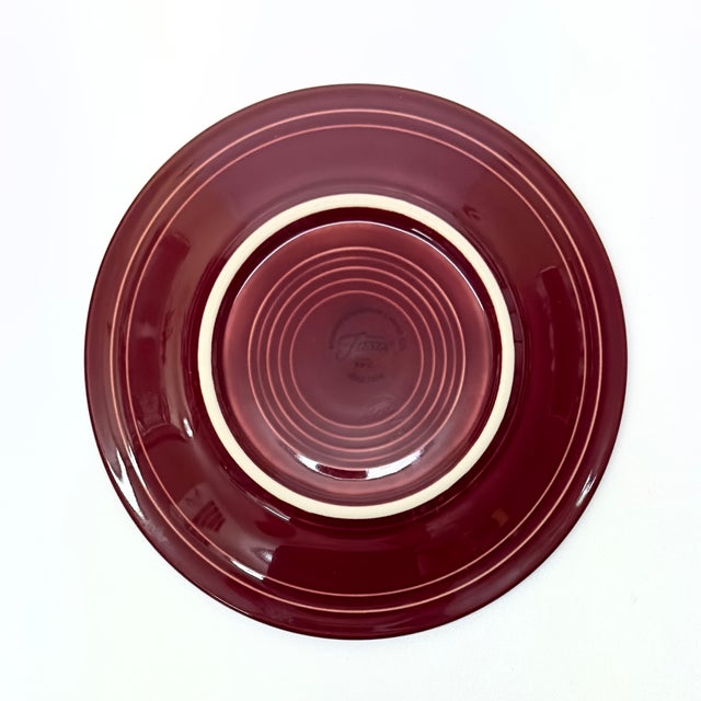 Claret Fiestaware Side Plates by Homer Laughlin - Set of 6 For Sale In Miami - Image 6 of 7