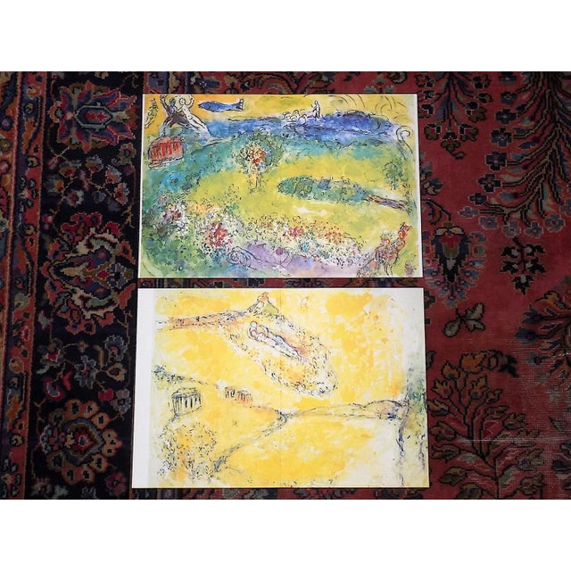 Vintage Mid 20th Century Large Folio Abstract Marc Chagall Lithographs - a Pair For Sale In Cincinnati - Image 6 of 7