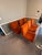 Late 20th Century Vintage Set of 6 Mid-Century Modern Milo Baughman for Thayer Coggin Chrome Dining Chairs & Smoked Glass Dinning Table For Sale - Image 5 of 17