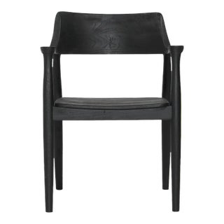 Black Bristol Wood Dining Chair For Sale