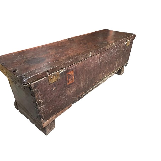 Large Carved Walnut Chest, 1600s-1650s For Sale - Image 5 of 9