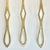 1970s Vintage Hollywood Regency Art Deco Brass Serving Spoons - Set of 3. For Sale - Image 4 of 8