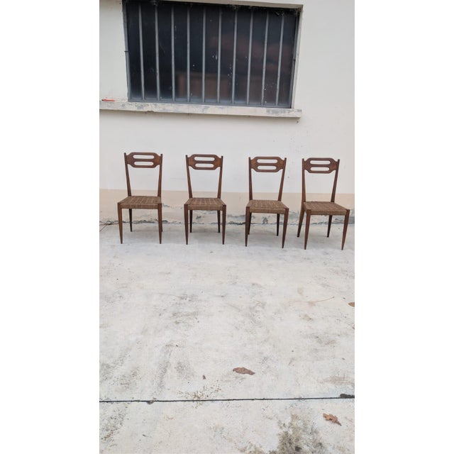 Vintage Italian Table and Chairs, 1930s, Set of 5 For Sale - Image 9 of 16