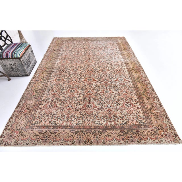 Vintage Turkish Rug in Wool For Sale - Image 3 of 14