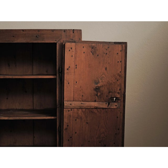 Antique Alpine Folk Art Cabinet in Pine, 1800s For Sale - Image 12 of 18