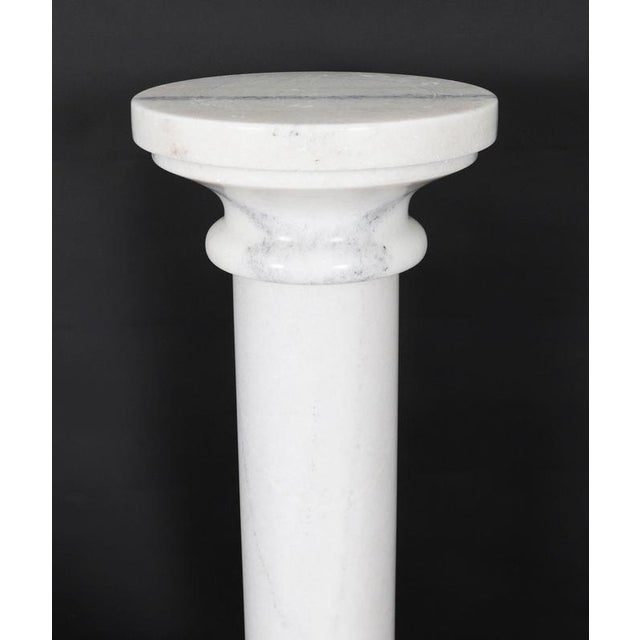 Vintage Portrait Bust of Roman Emperor Otho on Pedestal, 20th Century, Carrara For Sale - Image 15 of 18