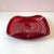 Italian Vintage Mid-Century Red Murano Glass Style Bowl With Gold Flecks For Sale - Image 3 of 10
