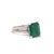 Natural Finely Faceted Quality Emerald Diamond Platinum Ring 4.60 TCW Certified $7,950 920743 This is a Unique Custom Made...