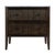 2020s Bristol 36 in. W Marble and Wood 1 Drawer Ribbed Bathroom Vanity, Dark Roast Coffee Wire Brushed For Sale - Image 5 of 9