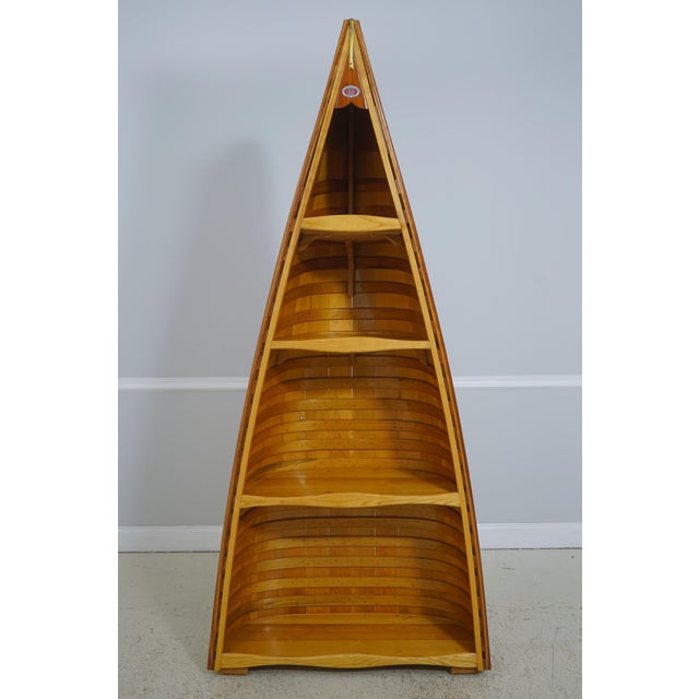 Age: Approx: 80 Years Old Details: High Quality Construction Made From Original Working Canoe Brass Details On Top Nicely...