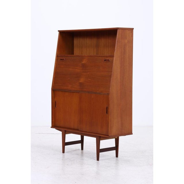 Vintage Teak Cabinet with Secretary and Sliding Doors For Sale - Image 15 of 16