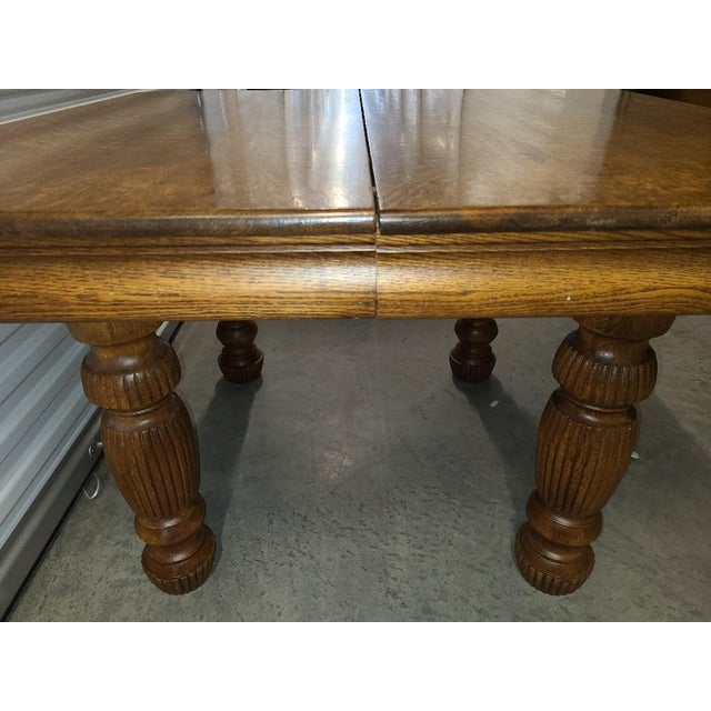 Antique QuarterSawn Oak Dining Table Chairish