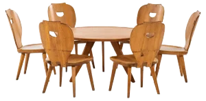 Carl Malmsten Seating Group by Carl Malmsten for Svensk Fur, 1950s, Set of 7