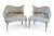French Provincial 1950s Regency Asymmetrical Boudoir or Parlor Chairs - A Pair For Sale - Image 3 of 12
