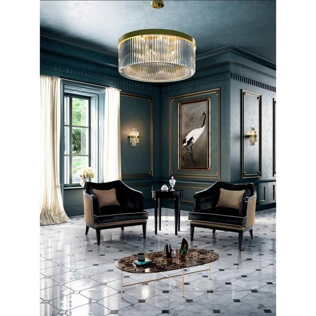 Collection Topazio Chandelier, Metal and Crystal, NCS 262 by Jago For Sale - Image 14 of 15
