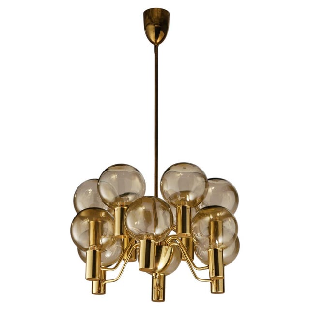 T372/12 Patricia Chandeliers by Hans-Agne Jakobsson, 1960s, Set of 2 For Sale - Image 9 of 9