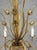 Gold Mid-Century Spanish Gilt Tôle Botanical Six-Light Chandelier, 1950s For Sale - Image 8 of 10