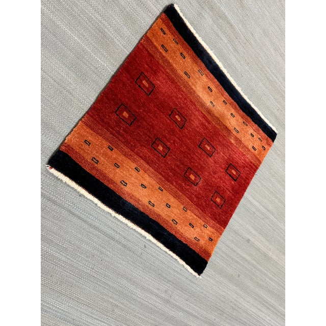 Late 20th Century 2ft 8in Rugman of Sante Fe Square Rug For Sale - Image 5 of 12