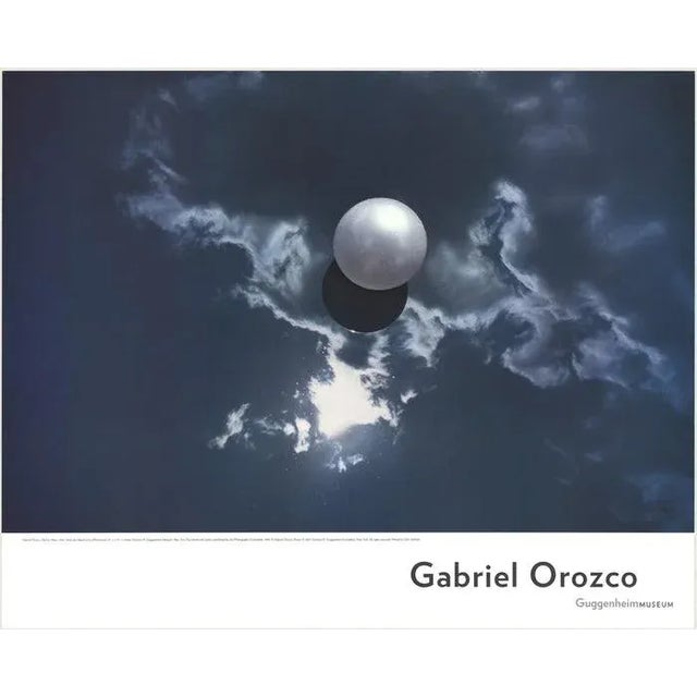 Contemporary 2007 Gabriel Orozco 'Ball on Water' Blue,White USA Offset Lithograph For Sale - Image 3 of 3