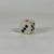 Large Vintage White Marble Dice With Red & Black Count For Sale - Image 4 of 5