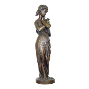 A French Bronze Figure of a Maiden by Lalouette