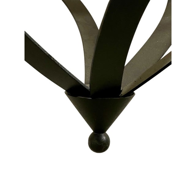 2000 - 2009 Custom Made French Country Style Iron Chandelier by Illumination Lighting Made For Sale - Image 5 of 7