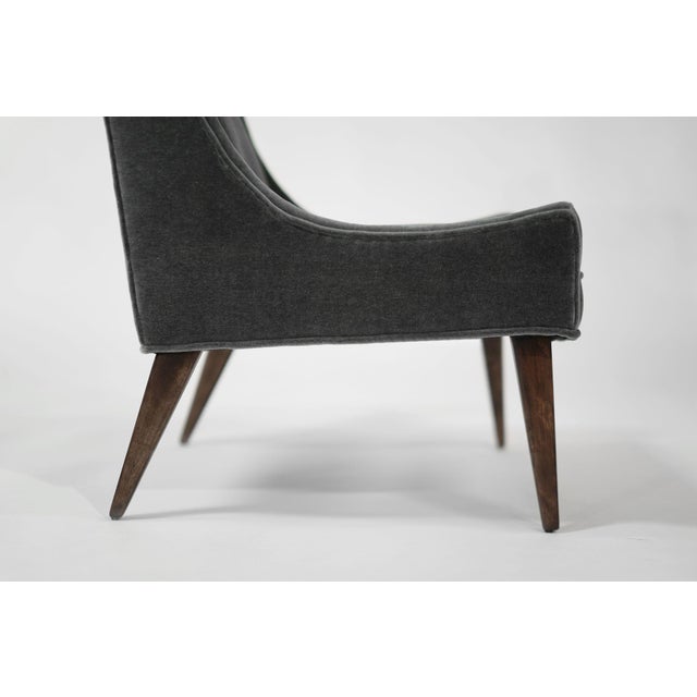 Set of Slipper Chairs by Selig in Plush Mohair, Circa 1950s For Sale - Image 10 of 11