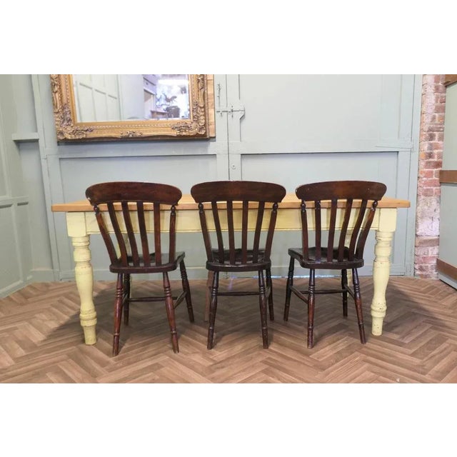 Long Pine Farmhouse Table, 1950s For Sale - Image 3 of 10