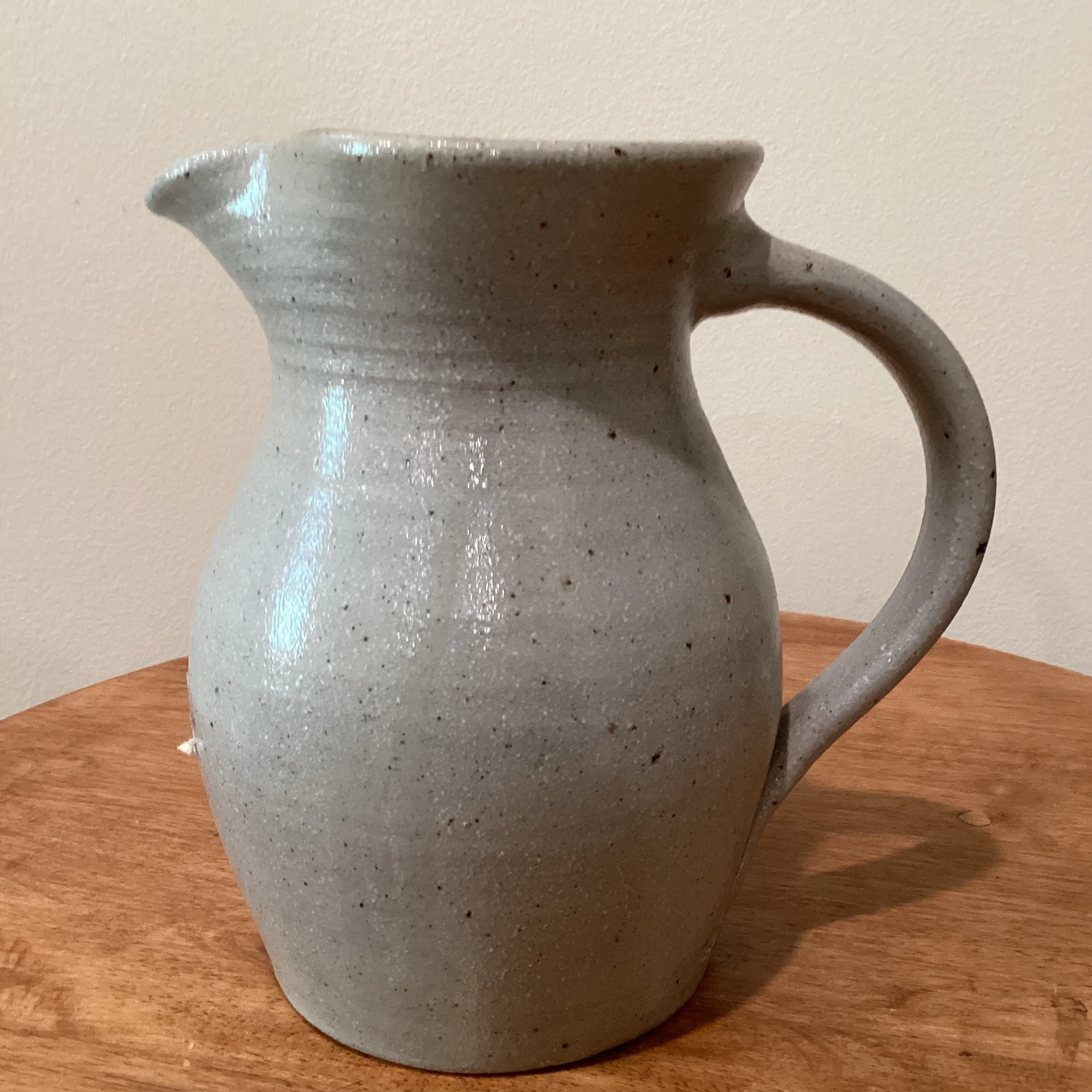 Vintage Original Salmon Falls Grey Stoneware Pitcher With