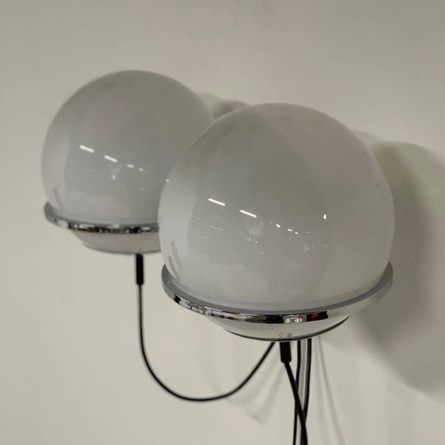 Lord of the Rings Wall Lamp with Two Morning Mist Glass Balloons from Raak, 1970s For Sale - Image 6 of 6