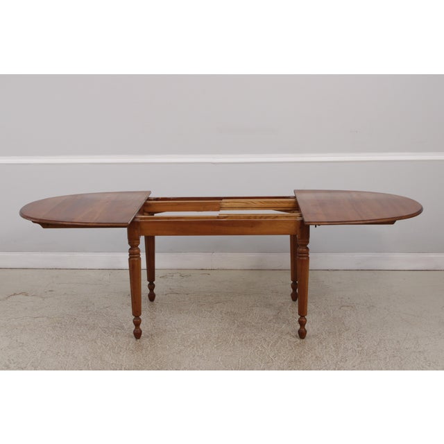 Stickley Cherry Oval Dining Table W. 3 Leaves For Sale - Image 10 of 16