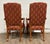 Vintage American of Martinsville Queen Anne Style Gooseneck Arm Chairs - Pair For Sale - Image 11 of 13