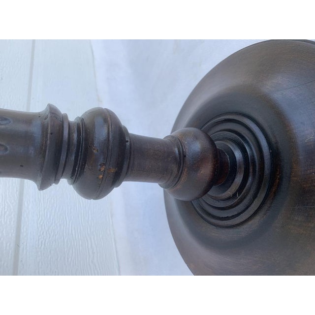 Antique Freestanding Wooden Ashtray in Oak and Mahogany, 1900s For Sale - Image 5 of 18