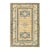 3x5 Antique-Style Apricot & Blue Medallion Rug, Ariana Hazara Caucasian Design For Sale