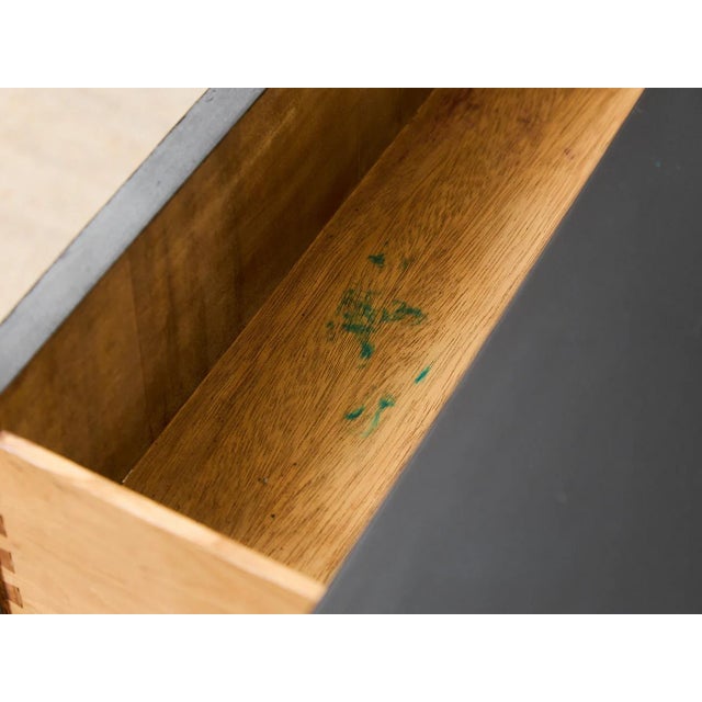 Mid 20th Century Black and Mahogany Mid-Century Nine Drawer Dresser For Sale - Image 9 of 11