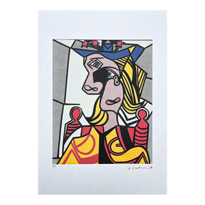 After Roy Lichtenstein, "Abstract Face", 1990s, Silk-Screen
